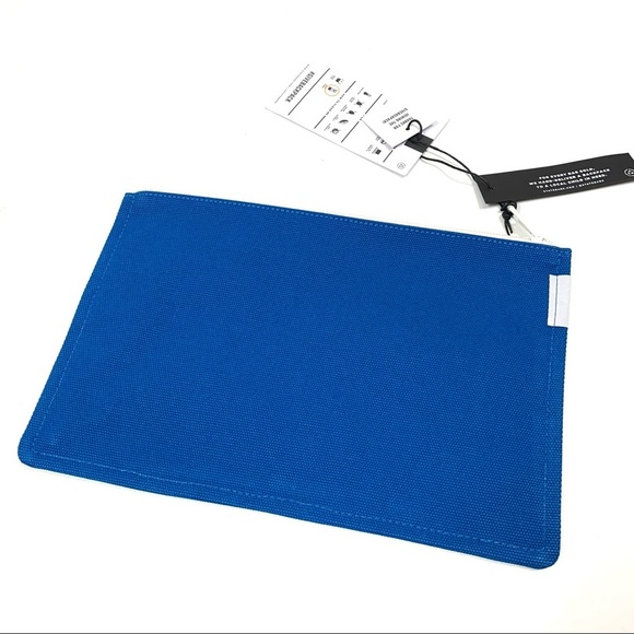 NWT State Bags Laurel Large Zipper Pouch “Your Ad Here” - Picture 2 of 9